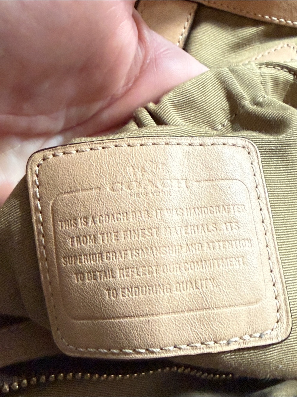 Coach Signature Utility Diaper Bag with Tan Trim - Picture 9 of 9